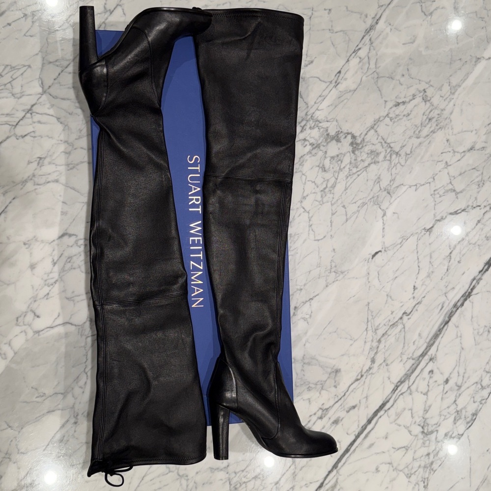 Stuart Weitzman Over the Knee leather boots - Picture 4 of 13